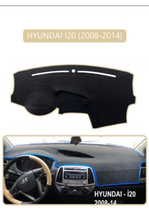 Hyundai İ20 2008-2014 Torpido Koruma Halısı - Bej Kenar