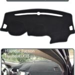 Hyundai Tucson 2009-2015 Torpido Koruma Halısı - Gri Kenar
