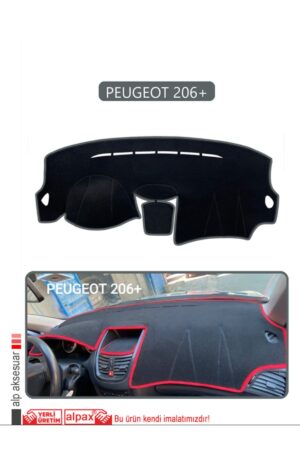 Peugeot 206+ Torpido Koruma Halısı - Gri Kenar