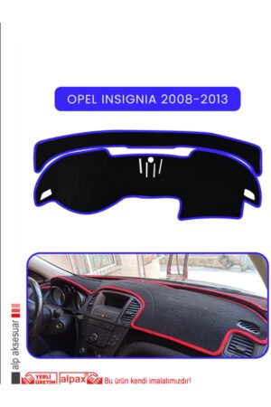Opel Insignia (2008-2013) Torpido Koruma Halısı - Mavi Kenar