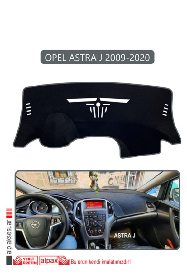 Opel Astra J (2009-2020) Torpido Koruma Halısı - Gri Kenar