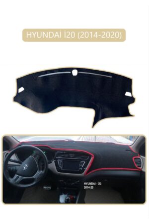 Hyundai İ20 2014-2020 Torpido Koruma Halısı - Bej Kenar