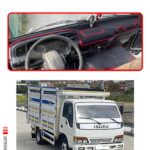 Isuzu Nkr Wide (1997-2005) Uyumlu Torpido Koruma Halısı - Kırmızı Kenar