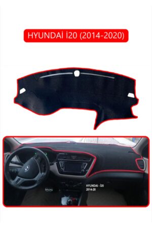 Hyundai İ20 2014-2020 Torpido Koruma Halısı - Kırmızı Kenar