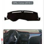 Opel Corsa (2019 + ) Torpido Koruma Halısı - Gri Kenar
