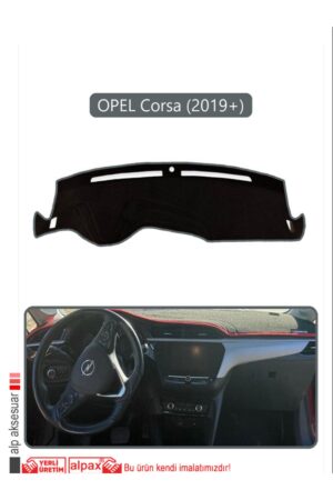 Opel Corsa (2019 + ) Torpido Koruma Halısı - Gri Kenar
