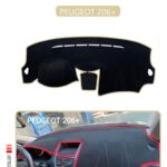 Peugeot 206+ Torpido Koruma Halısı - Bej Kenar