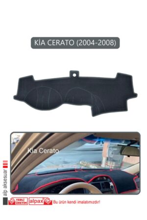 Kia Cerato 2004-2008 Torpido Koruma Halısı - Gri Kenar