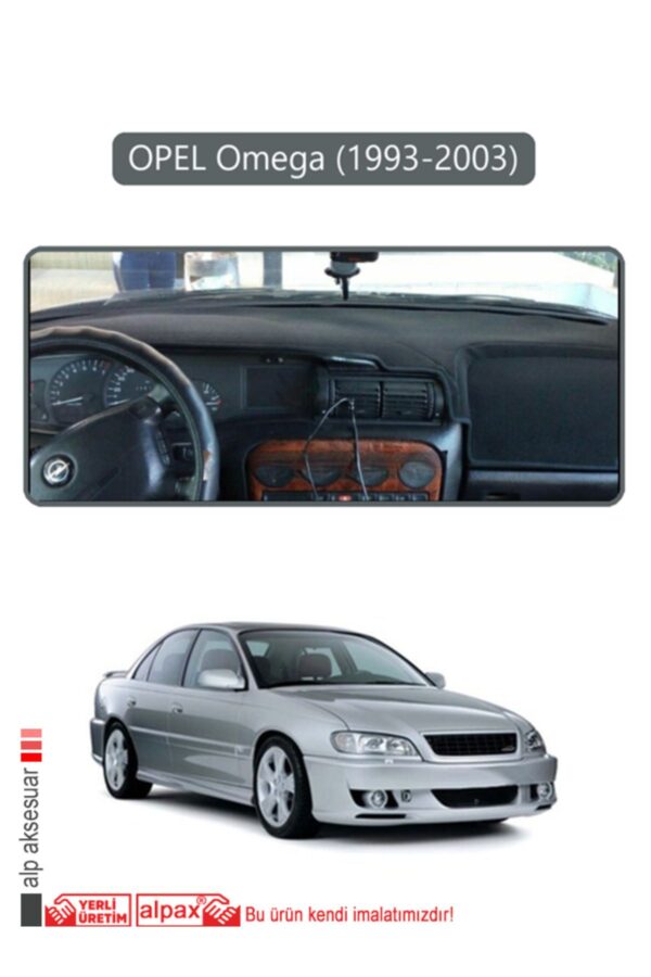 Opel Omega (1993-2003) Torpido Koruma Halısı - Gri Kenar