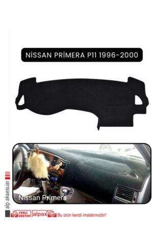 Nissan Primera P11 1996-2000 Torpido Koruma Halısı - Siyah Kenar