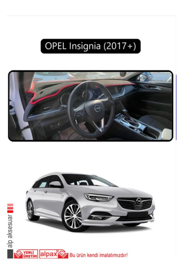 Opel Insignia (2017 + ) Torpido Koruma Halısı - Siyah Kenar