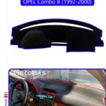 Opel Corsa B Combo B (1992-2000) Torpido Koruma Halısı - Mavi Kenar
