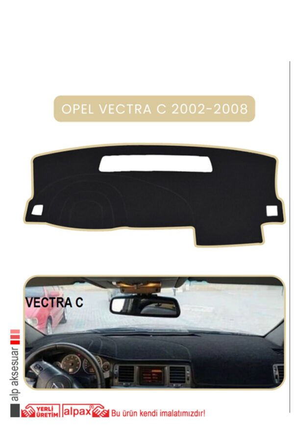 Opel Vectra C 2002-2008 Torpido Koruma Halısı - Bej Kenar