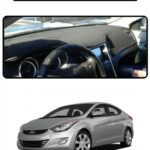 Hyundai Elantra 2011-2017 Torpido Koruma Halısı - Siyah Kenar