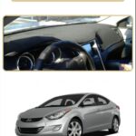 Hyundai Elantra 2011-2017 Torpido Koruma Halısı - Bej Kenar
