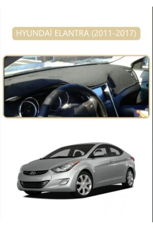 Hyundai Elantra 2011-2017 Torpido Koruma Halısı - Bej Kenar