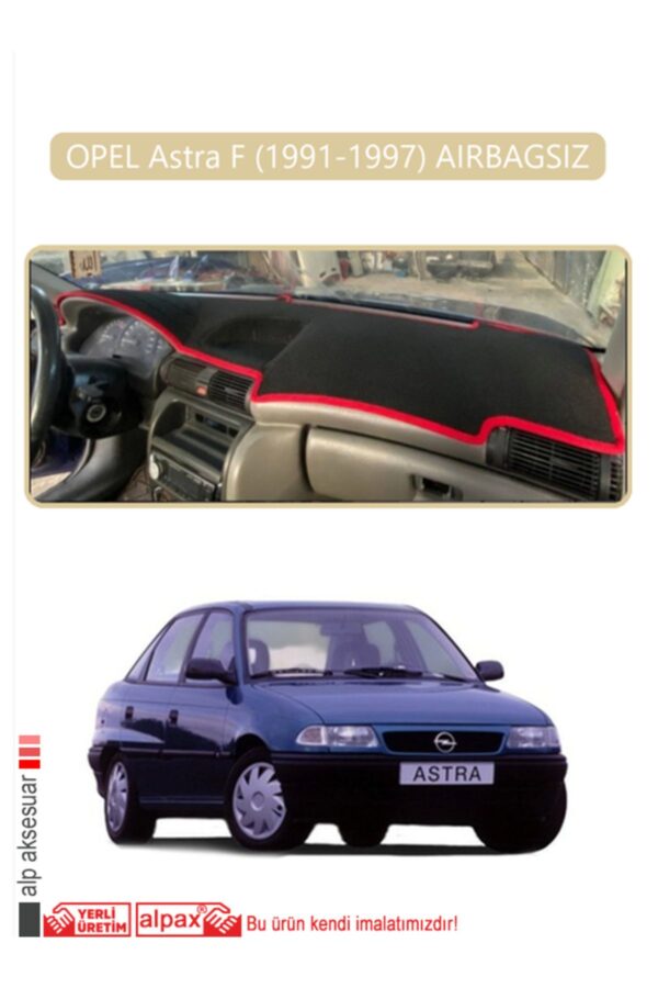 Opel Astra F 1991-1997 Aırbagsız Torpido Koruma Halısı - Bej Kenar
