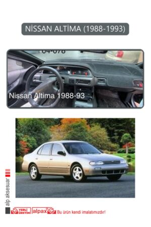 Nissan Altima 1988-1993 Torpido Koruma Halısı - Gri Kenar