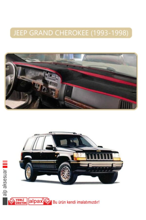 Jeep Grand Cherokee 1993-1998 Torpido Koruma Halısı - Bej Kenar