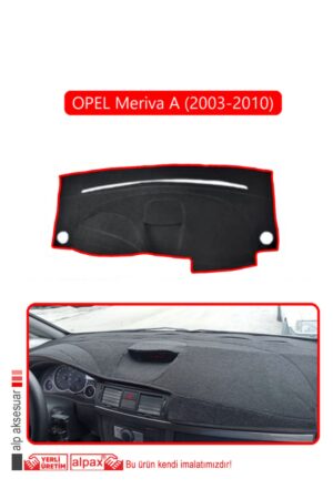 Opel Meriva A (2003-2010) Torpido Koruma Halısı - Kırmızı Kenar