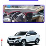 Kia Sorento 2009-2015 Torpido Koruma Halısı - Mavi Kenar