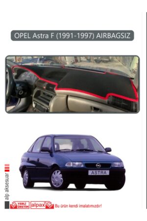 Opel Astra F 1991-1997 Aırbagsız Torpido Koruma Halısı - Gri Kenar