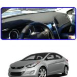 Hyundai Elantra 2011-2017 Torpido Koruma Halısı - Mavi Kenar