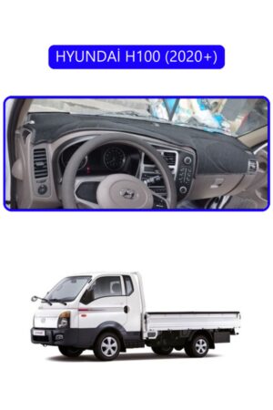 Hyundai H100 2020+ Torpido Koruma Halısı - Mavi Kenar