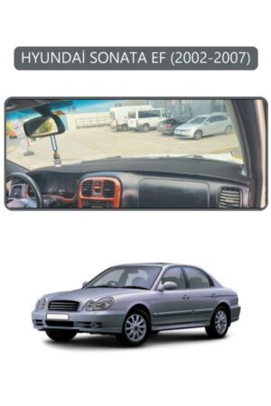 Hyundai Sonata Ef 2002-2007 Torpido Koruma Halısı - Gri Kenar