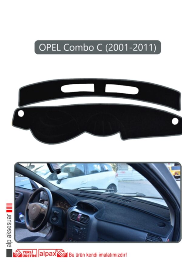 Opel Combo C (2001-2011) Torpido Koruma Halısı - Gri Kenar