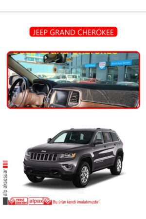 Jeep Grand Cherokee Torpido Koruma Halısı - Kırmızı Kenar