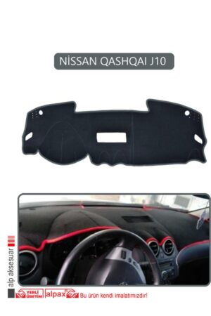 Nissan Qashqaı J10 Torpido Koruma Halısı - Gri Kenar