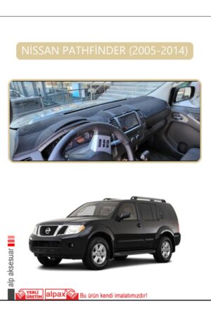Nissan Pathfinder 2005-2014 Torpido Koruma Halısı - Bej Kenar
