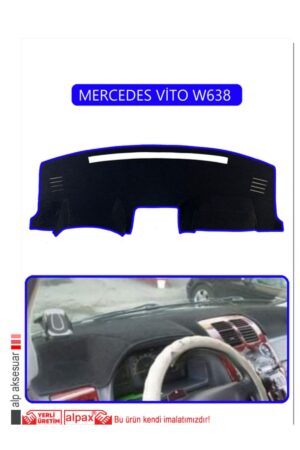 Mercedes Vito W638 Torpido Koruma Halısı - Mavi Kenar
