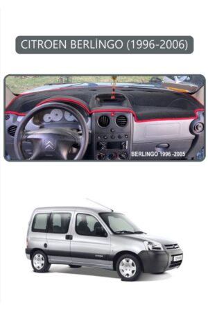 Cıtroen Berlingo 1996-2006 Torpido Koruma Halısı - Gri Kenar