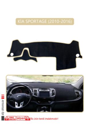 Kia Sportage 2010-2016 Torpido Koruma Halısı - Bej Kenar