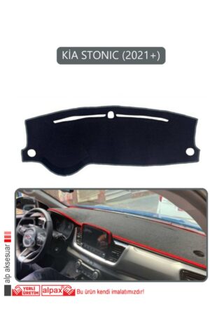 Kia Stonic 2021 Torpido Koruma Halısı - Gri Kenar