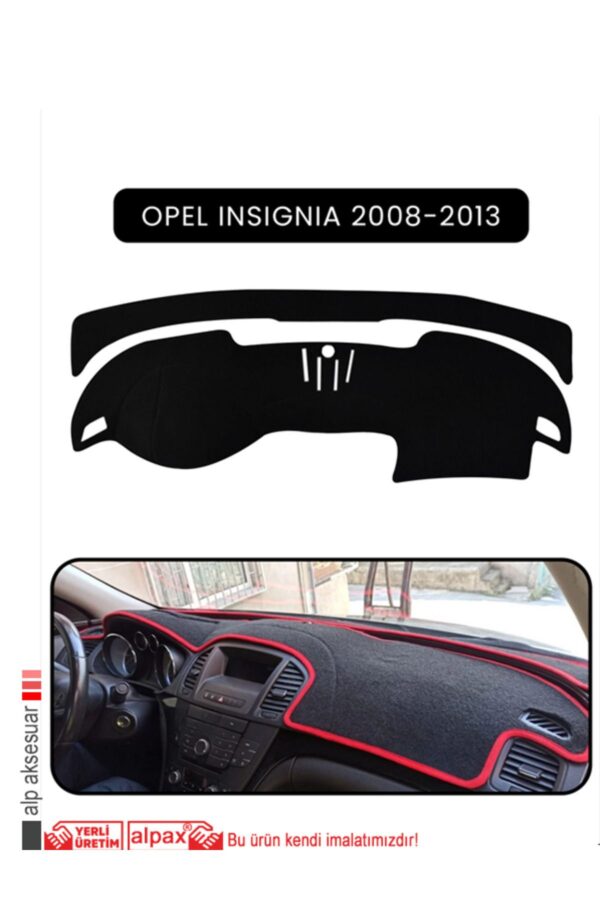 Opel Insignia (2008-2013) Torpido Koruma Halısı - Siyah Kenar