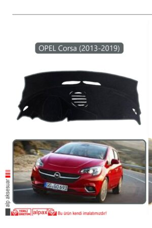 Opel Corsa (2013-2019) Torpido Koruma Halısı - Gri Kenar