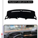 Peugeot 2008 (2019-2021) Torpido Koruma Halısı - Siyah Kenar