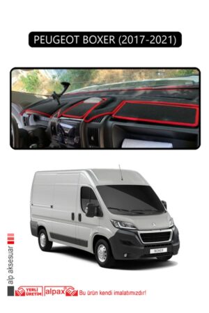 Peugeot Boxer 2017 - 2021 Torpido Koruma Halısı - Siyah Kenar