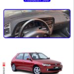 Peugeot 306 Torpido Koruma Halısı - Mavi Kenar