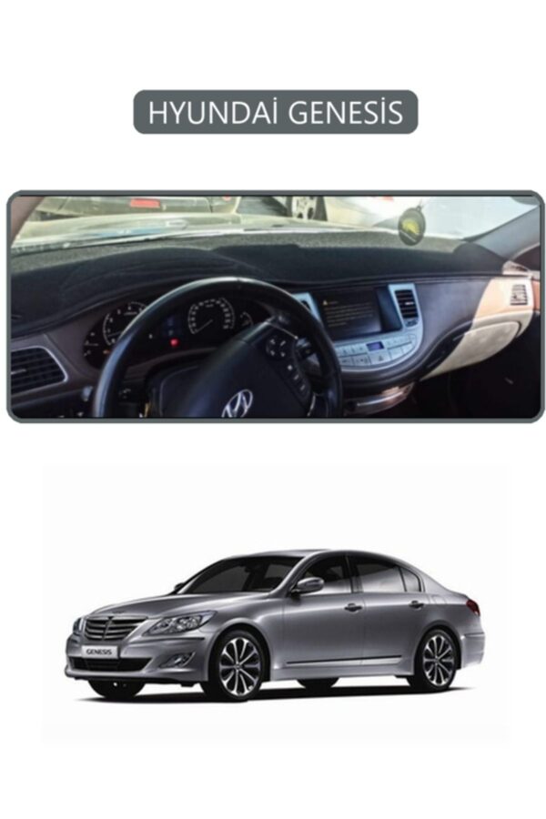 Hyundai Genesis Torpido Koruma Halısı - Gri Kenar